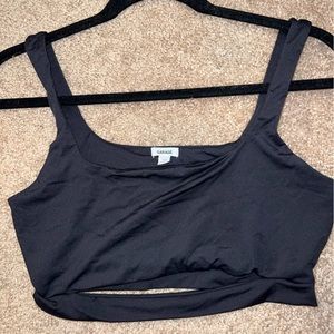 Garage Black Crop Top